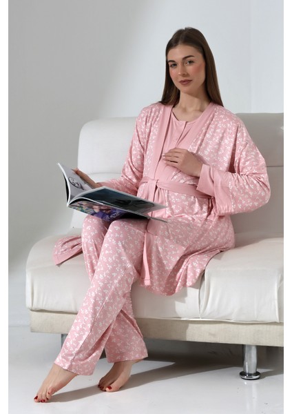 shop 3'lü Hamile Pijama Takımı