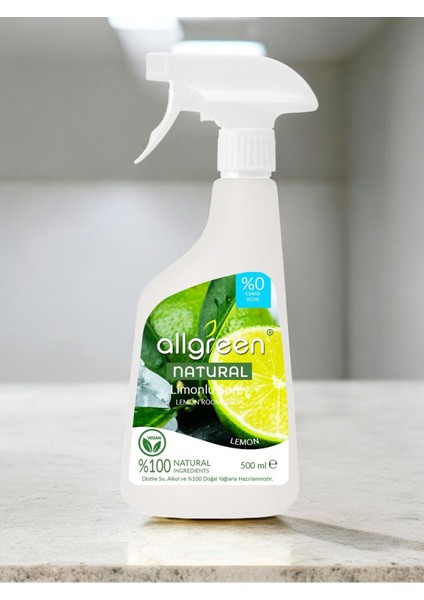 Doğal Limon Kokulu Oda Kokusu Sprey – %100 Bitkisel, Ferahlatıcı ve Yatıştırıcı, 500 ml fırsatları