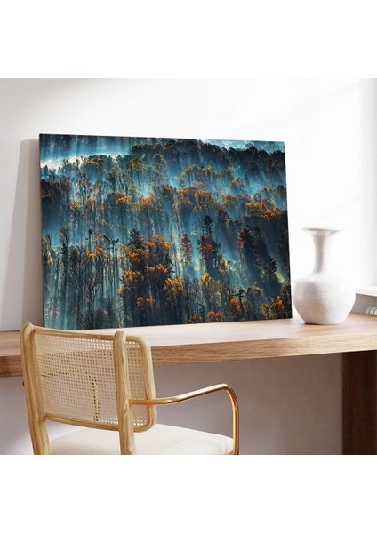 Sonbahardaki Orman Kanvas Tablo modelleri