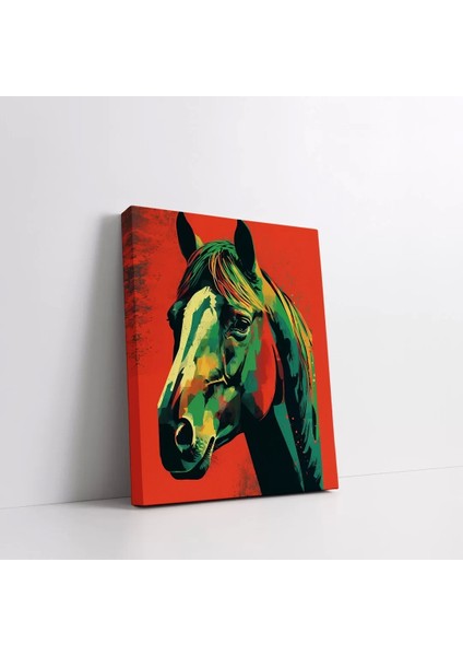 Renkli At Kanvas Tablo fiyatları