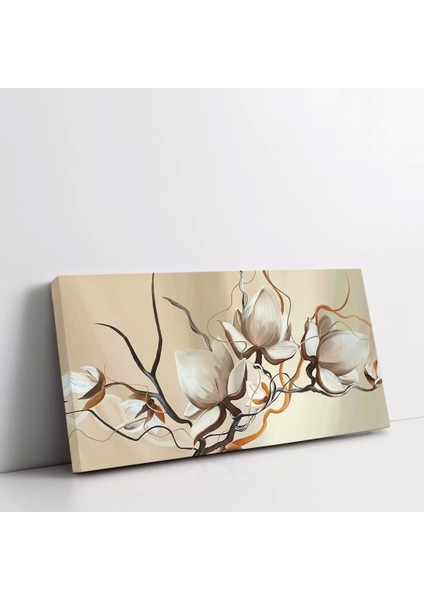 Dallardaki Beyaz Çiçekler Kanvas Tablo fiyatları