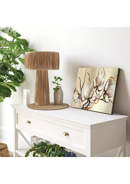 Dallardaki Beyaz Çiçekler Kanvas Tablo modelleri