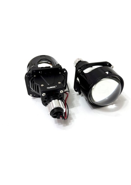 P28 Vidalı Bi-Led Projektör Far Içi LED Mercek 2.5 Inc Kısa Uzun Birlikte (Vidalı Somonlu)