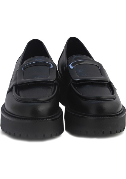 Kadın Oxford ( Klasik) 1M5471 Comart 5471 Vitello Ry Nero
