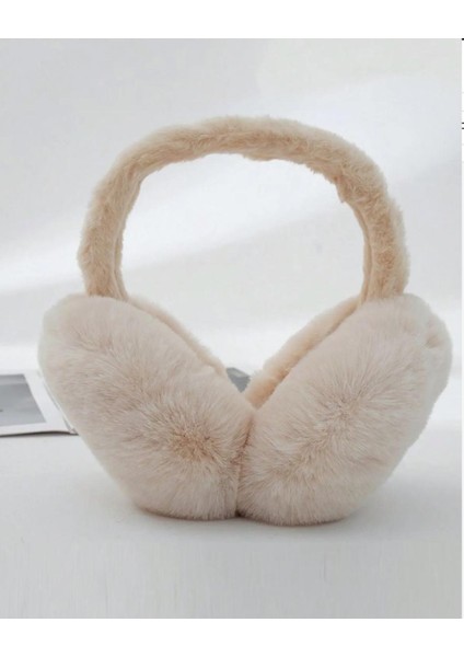 Kadın Peluş Siyah Kulaklık Yumuşak Kürklü Katlanabilir Kulak Isıtıcı fırsatları