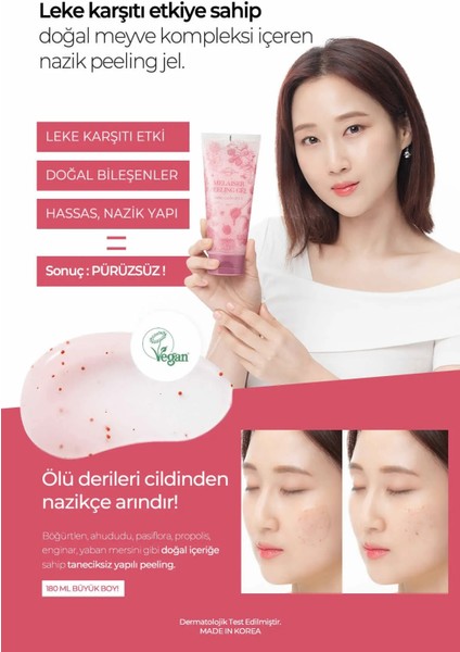 Meyve Kompleksi ile Leke Karşıtı Peeling Melaiser Peeling Gel Mela Control