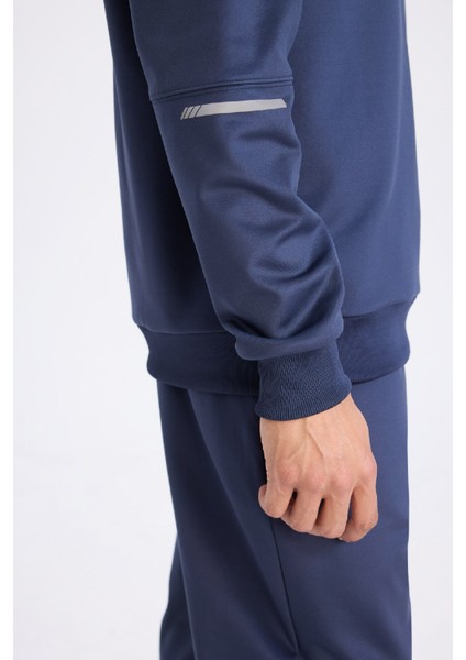 Fit Standart Fit Kapüşonlu Basic Düz Sporcu Sweatshirt D3736AX24WN