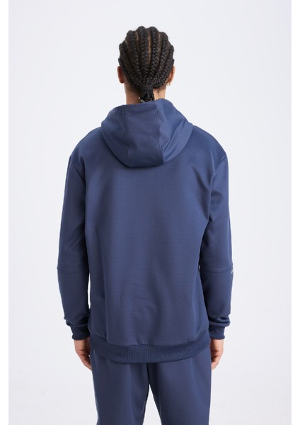 Fit Standart Fit Kapüşonlu Basic Düz Sporcu Sweatshirt D3736AX24WN