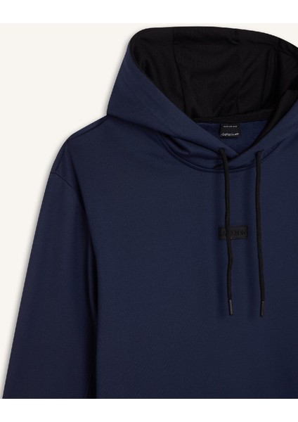 Fit Standart Fit Kapüşonlu Basic Düz Sporcu Sweatshirt D3736AX24WN
