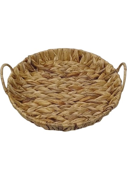 Balsa Yuvarlak Hasır Tepsi 22 cm 5112