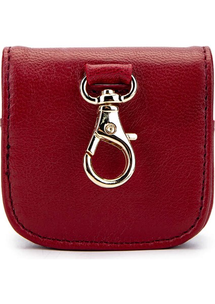 Unisex Hakiki Deri Bordo Airpods Kılıfı Cuzdan 995 230250 Aırpods SK23/24 Bordo Dr