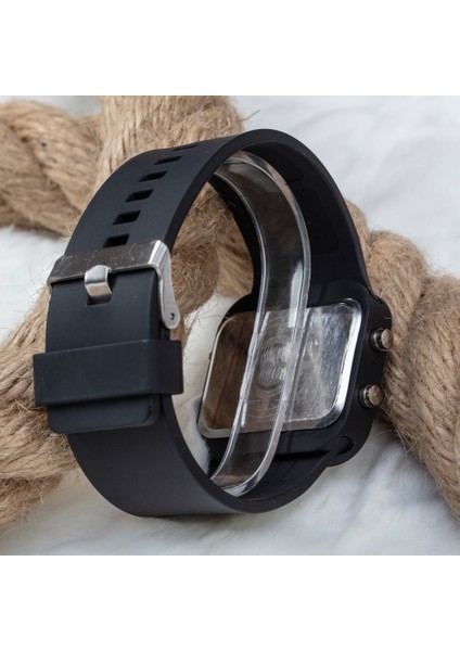 Dijital Mat Siyah Kasa LED Kol Saat Silikon Bileklik Yeni Model ST-303179 fiyatları