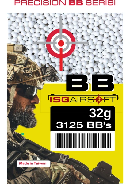 ISGairsoft 0.32g Airsoft BB 3100adet 1KG Paket