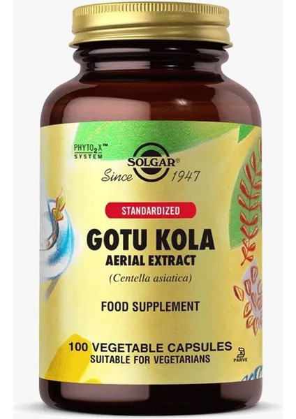 gotu Kola Aerial Extract 100 Kapsül