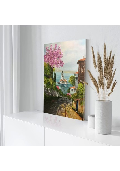 Yeşil Bahçe Kanvas Tablo modelleri