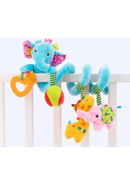 Müzikli Bebek Arabası Oyuncaklı Mavi Fil Bebek Beşiği Kolyesi (Yurt Dışından)