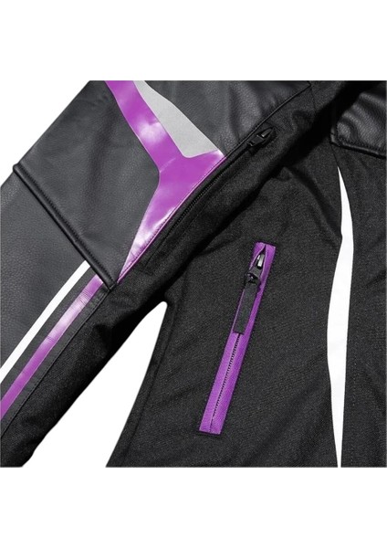 JK153W Korumalı Kadın Motosiklet Montu Mor modelleri