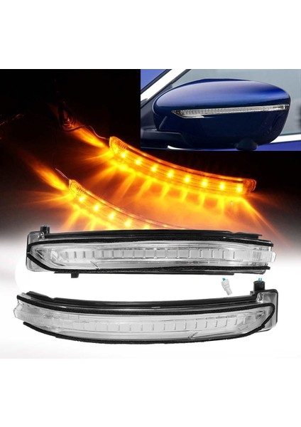 LED Dikiz Aynası Işık Dönüş Sinyali Lambası ile Uyumlu Rogue 2014 2015 2016 2017 Dönüş Sinyali Tekrarlayıcı (1 Çift) (Yurt Dışından)