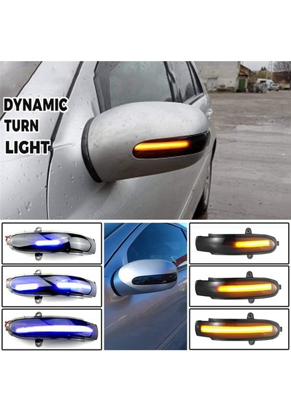 Akan Dönüş Sinyali Ayna Göstergesi Ayna Işığı LED Dinamik Işık Otomatik W203 S203 CL203 ile Uyumlu (Yurt Dışından)