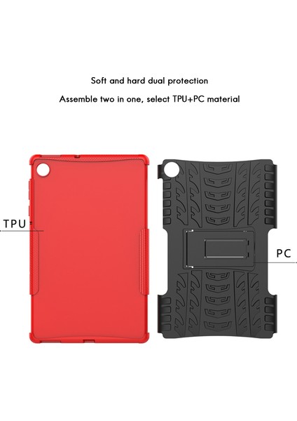 M10 Plus X606 10.3 Inç Tablet Kılıfı Düşmeye Karşı Korumalı Kılıf Tablet Standı (Beyaz) (Yurt Dışından) modelleri