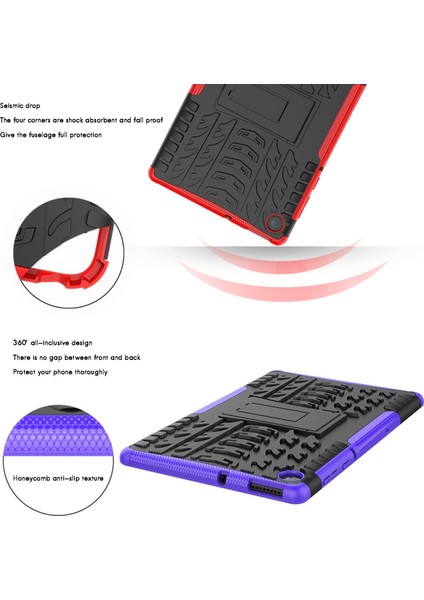 M10 Plus X606 10.3 Inç Tablet Kılıfı Düşmeye Karşı Korumalı Kılıf Tablet Standı (Beyaz) (Yurt Dışından) fırsatları