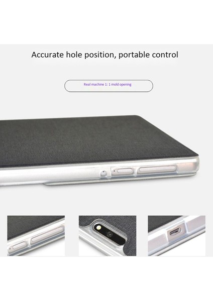 Pu Tablet Kılıfı + Ekran Koruyucu M30/M30 Pro 10.1 Inç Tablet Kapaklı Kılıf Tablet Standı (Siyah) (Yurt Dışından) modelleri