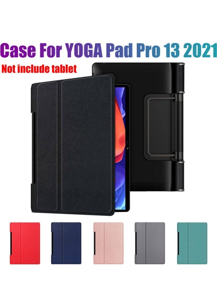 Yoga Pad Pro 13.0 Inç YT-K606F Için Tablet Kılıfı Koruyucu Kılıf Pu Deri Kılıf Düşme Önleyici Kapak Tablet Standı (F) (Yurt Dışından) fiyatları