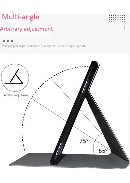 Tablet Kılıfı + Ekran Koruyucu IPLAY40 Tablet 10.4 Inç Pu Deri Kılıf Flip Kılıf Kapak (Koyu Gri) (Yurt Dışından) modelleri