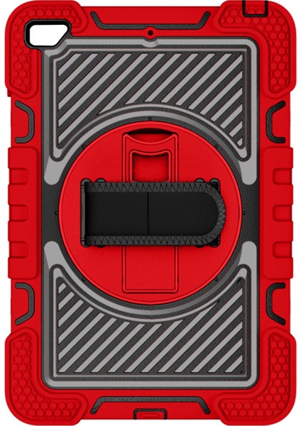 Mini4/5 Koruyucu Kılıf 7.9 Inç 360° Dönebilen Braketli Düşmeye Karşı Koruyucu Kılıf (Siyah+Kırmızı) (Yurt Dışından)
