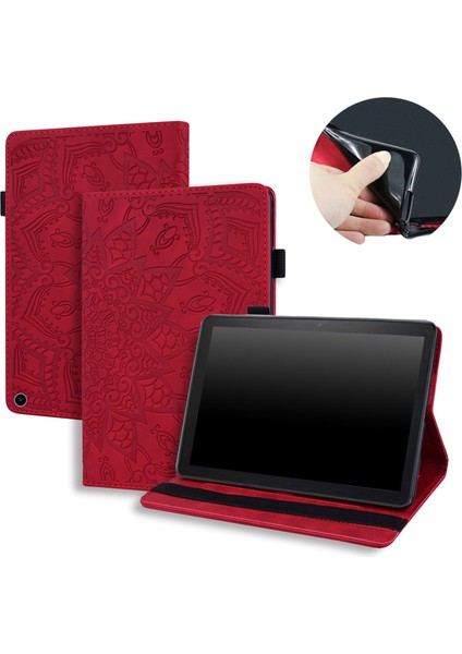 /fire Hd 10PLUS Gen 11 (2021 Sürümü) Desenli Pu Deri Kılıf (Siyah) (Yurt Dışından) fiyatları