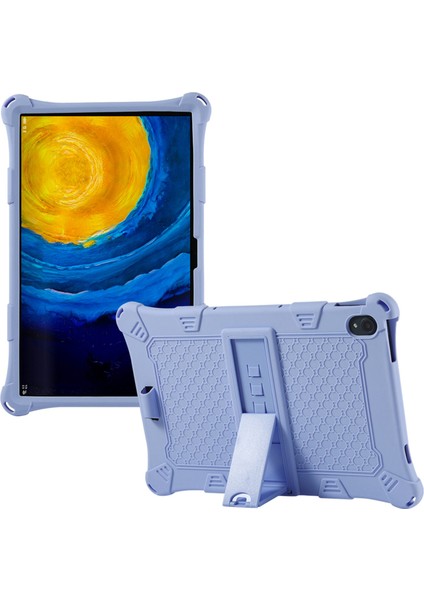 Xiaoxin Pad TB-J606F Için Tablet Kılıfı 11 Inç Silikon Kılıf Ayarlanabilir Tablet Standlı Düşmeye Karşı Kapak (A) (Yurt Dışından)