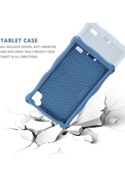 P80 P80X P80H 8 Inç Tablet Düşmeye Karşı Silikon Kılıf T290/T295/T297 (Mavi) (Yurt Dışından) modelleri