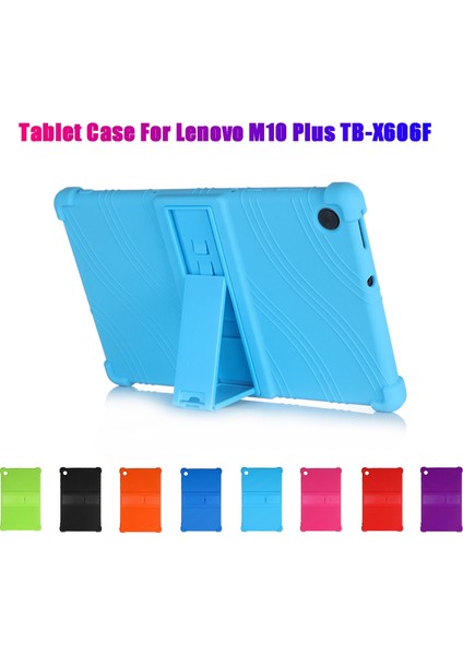 M10 Plus TB-X606F 10.3 Inç Silikon Kılıf Düşmeye Karşı Korumalı Kılıf Ayarlanabilir Tablet Standı (Açık Mavi) Için Tablet Kılıfı (Yurt Dışından) fiyatları