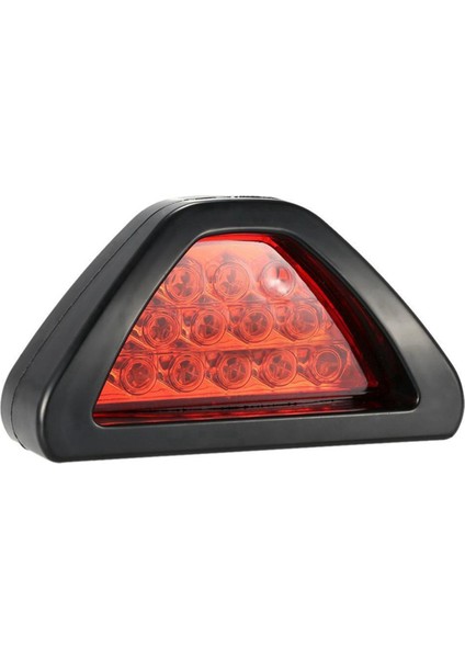 F1 Tarzı 12 LED Arka Kuyruk Fren Durdurma Lambası Üçüncü Strobe Kırmızı Lens Drl Sis Lambası (Yurt Dışından)