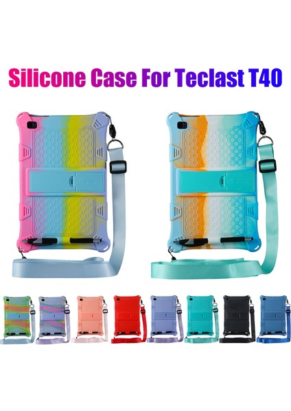 T40 Kılıfı 10.4 Inç Tablet Kılıfı Silikon Kılıf Düşmeye Karşı Koruma Kılıfı Askı ve Kalemli Tablet Standı (G) (Yurt Dışından) fiyatları