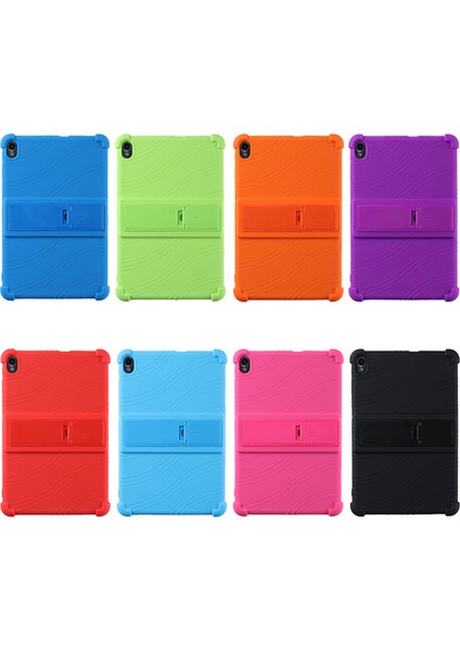 Silikon Kılıf + Ekran Koruyucu IPLAY40 Tablet 10.4 Inç Tablet Kılıfı Ayarlanabilir Tablet Standı (Siyah) (Yurt Dışından)