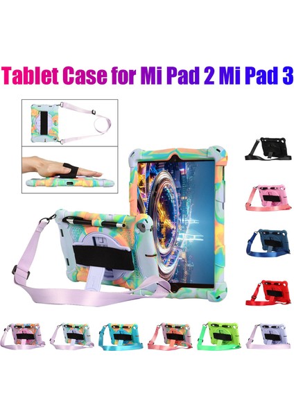 Mi Pad 2 Mipad 3 7.9 Inç Tablet Kılıfı Için Silikon Kılıf Kalem ve Kayışlı Tablet Standı Mipad(E) Için (Yurt Dışından) fiyatları