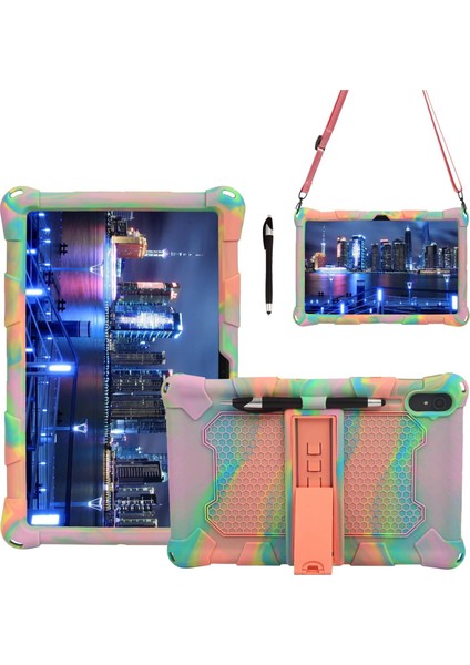 Tablet Kılıfı Galaxy Tab S7 11 Inç 2020 T870/T875 Silikon Kılıf Düşmeye Karşı Dayanıklı Tablet Standı Kalem ve Askı (I) (Yurt Dışından) fırsatları