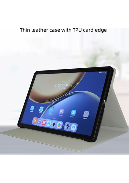 T50 Pro 11 Inç Tablet Için Pu Flip Kapak Kılıfı Düşmeye Dayanıklı Tablet Standı T50 Pro Koruyucu Kılıf (E) (Yurt Dışından)