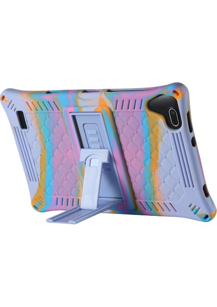 P80 P80X P80H 8 Inç Tablet Düşmeye Karşı Dayanıklı Tablet Kılıfı Kalemli Tablet Standı (Açık Pembe Mor) Için Silikon Kılıf (Yurt Dışından) modelleri