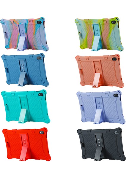 Xiaoxin Pad TB-J606F Için Tablet Kılıfı 11 Inç Silikon Kılıf Düşmeye Karşı Korumalı Kapak Ayarlanabilir Tablet Standı (F) (Yurt Dışından)