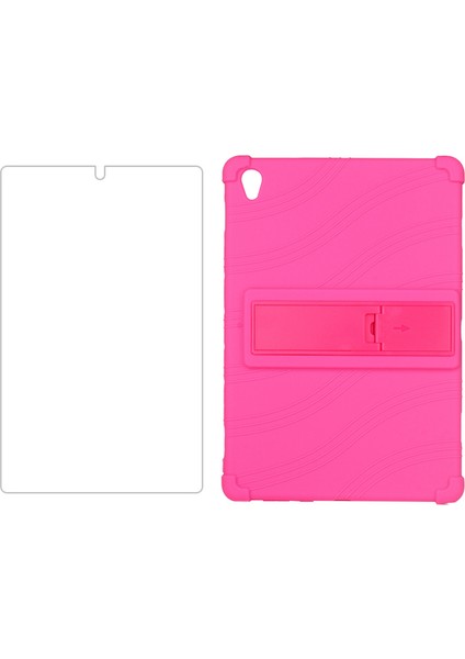 Kılıf+Ekran Koruyucu IPLAY40 Tablet 10.4 Inç Tablet Kılıfı Ofis Için Ayarlanabilir Tablet Standı (Gül Kırmızısı) (Yurt Dışından)