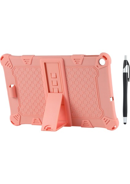 ALLDOIPLAY20/IPLAY20 Pro 10.1 Inç Tablet Silikon Kılıf Tablet Standı ve Kalem (Pembe) (Yurt Dışından)