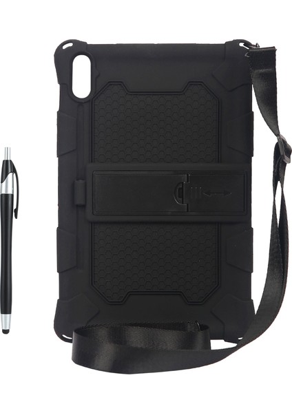 Tablet Kılıfı Galaxy Tab S7 11 Inç 2020 T870/T875 Silikon Kılıf Düşmeye Karşı Dayanıklı Tablet Standı Kalem ve Askılı (G) (Yurt Dışından)