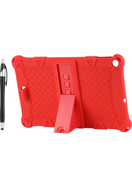 ALLDOIPLAY30 IPLAY30 Pro Tablet 10.5 Inç Tablet Kılıfı Tablet Standı ve Kalem (Kırmızı) Için Silikon Kılıf (Yurt Dışından)