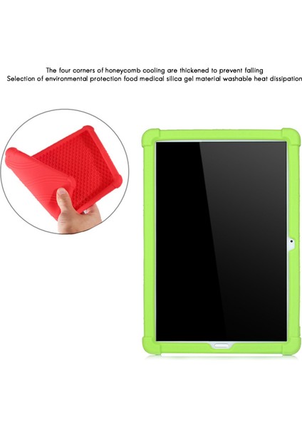 IPLAY40 Tablet Için Silikon Kılıf 10.4 Inç Tablet Kılıfı Ayarlanabilir Tablet Standı Film Izlemek Için (Gül Kırmızısı) (Yurt Dışından) fırsatları