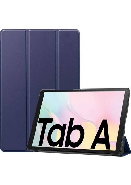 Tab A7 10.4 2020 T505/T500 Tablet Için Tablet Kılıfı Düşmeye Karşı Dayanıklı Pu Deri Kılıf Flip Kılıf Tablet Standı (Mavi) (Yurt Dışından)