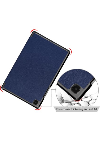 Custer Koruyucu Kılıf Üçlü Katlı Koruyucu Kabuk Tablet Pc Deri Kılıf 10.4 Inç Uygun Tab A7 Mavi (Yurt Dışından) fırsatları