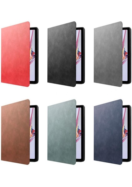Tab A7 T500 T505 Iki Katlı Taklit Inek Derisi Desenli Midye Kabuğu Taşınabilir Tablet Kılıfı (Yeşil) (Yurt Dışından) fırsatları