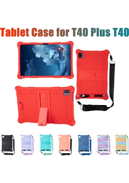T40 Plus T40 10.4 Inç Silikon Tablet Kılıfı T40 Için Askılı ve Kalemli Tablet Standı (D) (Yurt Dışından) fiyatları
